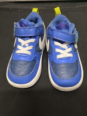 EUC Nike Court Borough Low 2 SE Sneakers Toddler Size 7c Blueberry Fresh Planet